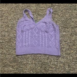 Purple Crochet Tank